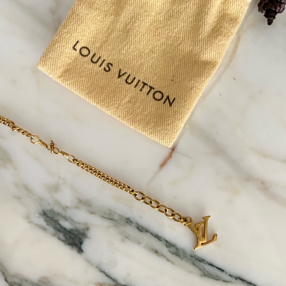 Authentic Louis Vuitton Logo Bracelet